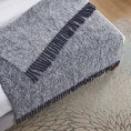Blankets & Throws| Cozy Tyme Zamir Navy 50-in x 60-in 1.7-lb - JN30745
