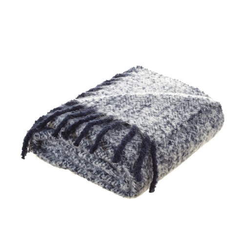Blankets & Throws| Cozy Tyme Zamir Navy 50-in x 60-in 1.7-lb - JN30745