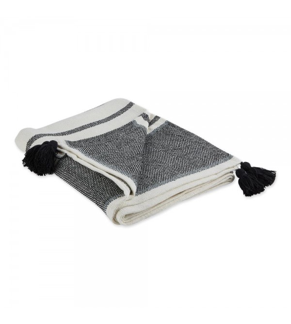 Blankets & Throws| DII Black and Mineral 2-tone 50-in x 60-in 2.11-lb - UN33290