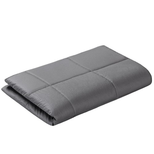 Blankets & Throws| Goplus Gray 48-in x 72-in 15-lb Weighted Blanket - QK68133