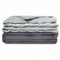 Blankets & Throws| Goplus Gray 60-in x 80-in 25-lb Weighted Blanket - IH16219