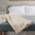Blankets & Throws| Hastings Home Blankets Cream 90-in x 90-in 5-lb - KR23707