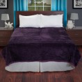 Blankets & Throws| Hastings Home Blankets Purple 82-in x 90-in 7.8-lb - YZ39918