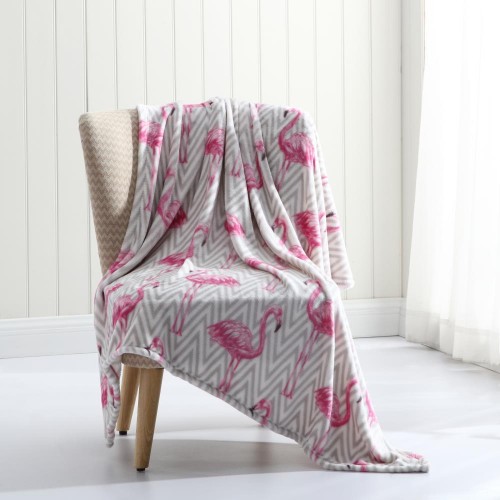 Blankets & Throws| MHF Home MHF HomePlush Blankets Pink 50-in x 60-in 2-lb - JZ52780
