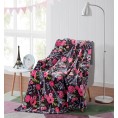Blankets & Throws| MHF Home Plush s Black 50-in x 60-in 1-lb - FN06410