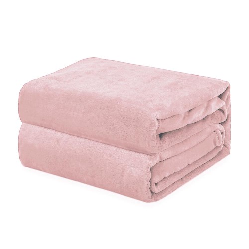 Blankets & Throws| NexHome Misty Pink 50-in x 60-in 1-lb - FV42041