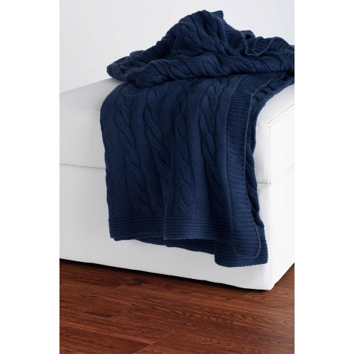 Blankets & Throws| Rizzy Home Blue 50-in x 60-in 4-lb Throw - LW50134