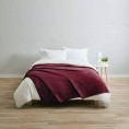 Blankets & Throws| Sunbeam Garnet 82-in x 90-in Fleece 3-lb - NX49050