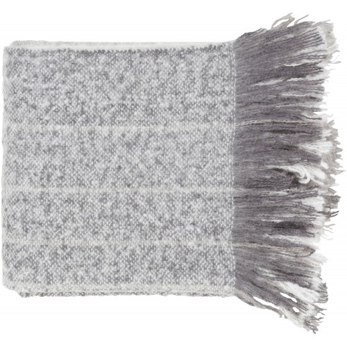 Blankets & Throws| Surya Gray/White 50-in x 60-in 1-lb - PU98667