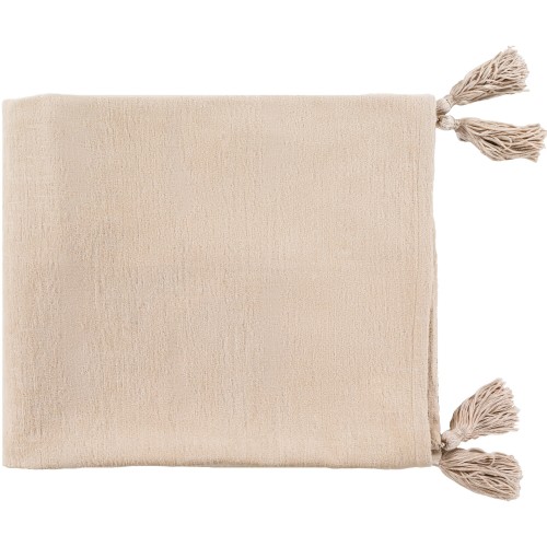 Blankets & Throws| Surya Light Beige 50-in x 60-in 1-lb - DH02216