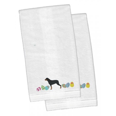 Bathroom Towels| Caroline's Treasures 2-Piece White Cotton Hand Towel (Dogs) - TY62811