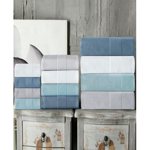 Bathroom Towels| Enchante Home 2-Piece Aqua Turkish Cotton Bath Towel (Ria) - MK05101
