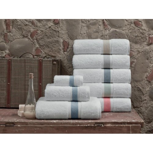 Bathroom Towels| Enchante Home 2-Piece Silver Turkish Cotton Bath Towel (Unique) - ZJ13579