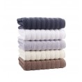 Bathroom Towels| Enchante Home 6-Piece White Turkish Cotton Bath Towel Set (Vague) - WI77916