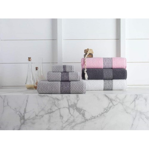 Bathroom Towels| Enchante Home 8-Piece Anthracite Turkish Cotton Wash Cloth (Anton) - SC10094