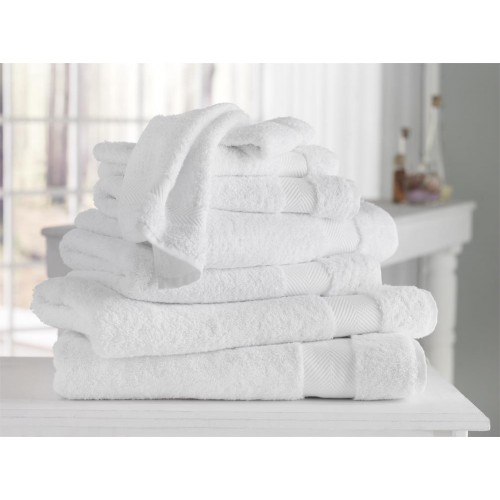Bathroom Towels| Enchante Home 8-Piece White Turkish Cotton Wash Cloth (Kansas) - WW78039