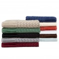 Bathroom Towels| Hastings Home 6-Piece Black Cotton Bath Towel Set - BW44965