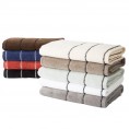 Bathroom Towels| Hastings Home Silver/Black Cotton Bath Towel Set (Hastings Home Bath Towels) - LA09024