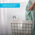 Bathroom Towels| Linenspa Essentials 6-Piece Blue Cotton Bath Towel Set - JS87953