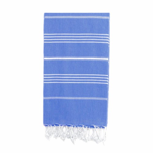 Bathroom Towels| Linum Home Textiles Royal Blue Turkish Cotton Beach Towel (Lucky) - CU05667
