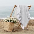 Bathroom Towels| Linum Home Textiles Stone Turkish Cotton Beach Towel (Ephesus Polka Dot) - WV23263
