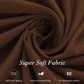Bed Skirts| Subrtex Elegant Soft Replaceable Wrap Around Ruffled Bed Skirt(Full, Chocolate) - VZ08069