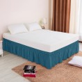 Bed Skirts| Subrtex Elegant Soft Replaceable Wrap Around Ruffled Bed Skirt(Full, Peacock Blue) - WR64244