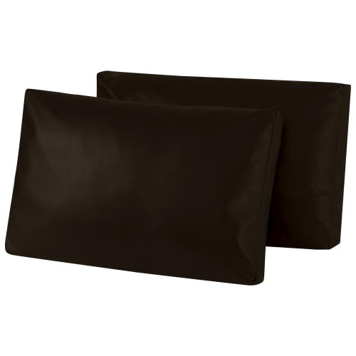 Pillow Protectors| Subrtex Pu Waterproof Stretch Leather Pillow Cover (3, Chocolate) - WF44654