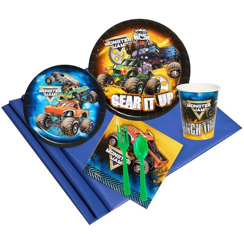 BirthdayExpress Monster Jam Party Supplies Party Pack for 24 Guests