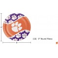 Clemson Deluxe Party Pack with Plates Napkins and Table Cover for 16 Guests