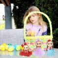 Easter Basket Stuffers Easter Eggs Filled 6 Pack Large Eggs with Cute Dolls Inside Easter Gifts Colorful Easter Egg Stuffers for Toddlers Kids EasterToys Easter Basket Fillers