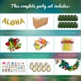 Luau Party Decorations and Supplies Complete MEGA Pack 175 Items Hawaiian Birthday Aloha Summer Beach Tropical Theme Decoration Set. By Illusive Supplies