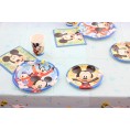 Mickey Mouse Birthday Party Supplies Pack: Big Small Plates Cups Napkins Table Cover Banner 16 Guests
