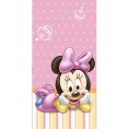 Minnie Mouse Pink 1st Birthday Party Supplies Bunde Pack Includes Plates Cups Napkins Table Cover for 16 Guests