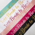 Party to Be Bride to Be Sash Bridal Shower Hen Night Bachelorette Party Decorations Party Favors Black