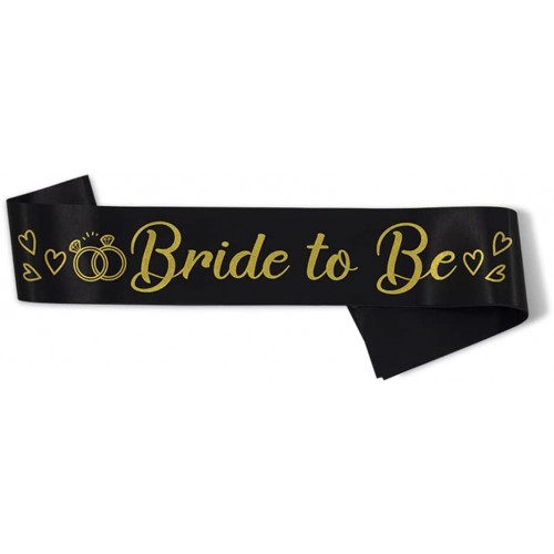 Party to Be Bride to Be Sash Bridal Shower Hen Night Bachelorette Party Decorations Party Favors Black