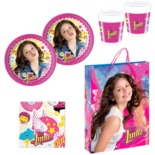 Soy Luna Party Supplies Pack for 16 Guests Disney Plates Cups Napkins Gift Bag