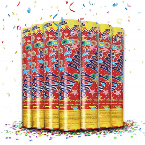 Toysery 12 Packs Party Poppers Perfect Party Popper for New Year’s Eve Birthday Graduation Baby Shower Non-Toxic Party Streamers for Indoor and Outdoor Use
