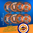 Unique Nerf Dinnerware Party Bundle for 16 | Luncheon & Beverage Napkins Dinner & Dessert Plates Table Cover Centerpieces | Kid's Birthday Party