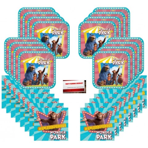 Wonder Park Happy Birthday Party Supplies Bundle Pack for 16 Guests Plus Party Planning Checklist by Mikes Super Store