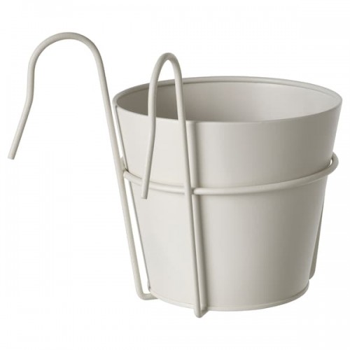 VITLÖK Plant pot with holder