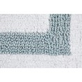 Bathroom Rugs & Mats| Better Trends Hotel Collection Bath Rug 60-in x 20-in White/Blue Cotton Bath Rug - CE24777