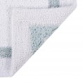 Bathroom Rugs & Mats| Better Trends Hotel Collection Bath Rug 60-in x 20-in White/Blue Cotton Bath Rug - CE24777