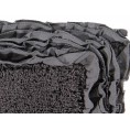 Bathroom Rugs & Mats| Better Trends Shaggy Border Bath Rug 40-in x 24-in Grey Cotton Bath Rug - VE75311