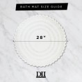Bathroom Rugs & Mats| DII 27.5-in x 27.5-in Yellow Cotton Bath Mat - LK71769