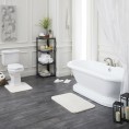 Bathroom Rugs & Mats| Mohawk Home Duo 22-in x 20-in Cream Nylon Bath Rug - QZ16160