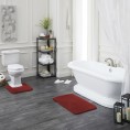 Bathroom Rugs & Mats| Mohawk Home Duo 22-in x 20-in Red Nylon Bath Rug - ED62424