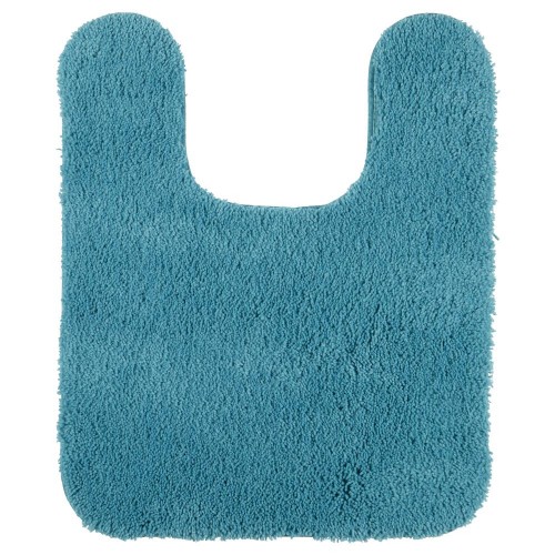 Bathroom Rugs & Mats| Mohawk Home Pure perfection 24-in x 20-in Turquoise Nylon Bath Rug - IS13766