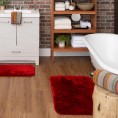 Bathroom Rugs & Mats| Mohawk Home Royal bath 24-in x 17-in Scarlet Nylon Bath Rug - VV34570