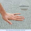 Bathroom Rugs & Mats| Subrtex Luxury Chenille 32-in x 20-in Light Gray Polyester Bath Rug - EC84543